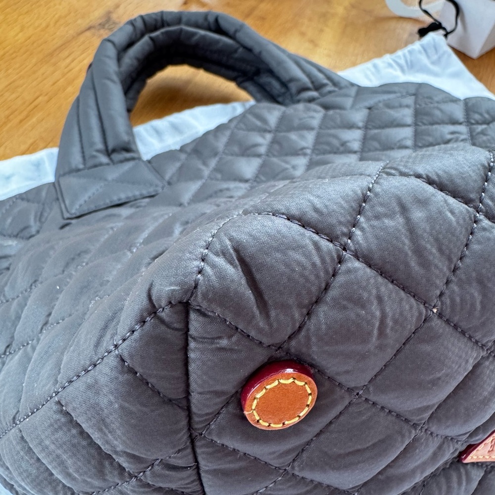 MZ Wallace Charcoal Quilted Tote - Picture 9 of 16